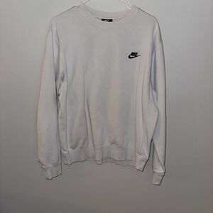 Nike Men's Classic White Crewneck Sweater